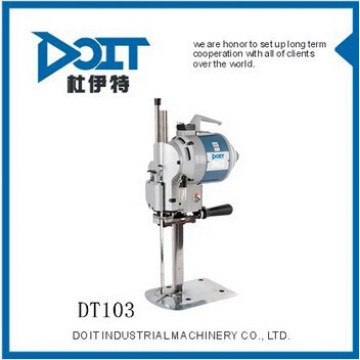DT-103 Maquinaria de coser cortador de tela para piel de algodón línea skit fibra química y cuero